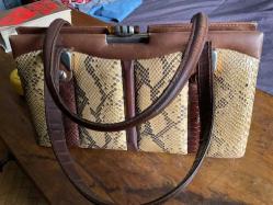 Yılan Derisi Kadın Çantası