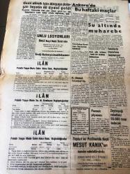 ANKARA POLATLI POSTASI GAZETESİ YEREL TAŞRA BASINI :16 Ağustos 1958  YIL :2 SAYI :520- Batı Almanya 'ya ikinci mühimmat teslim --Lübnan 'da Tedhiş Devam Ediyor  Beyrut şehri 48 saattir susuz --Kırıkkale de su sıkıntısı aynen devam ediyor -Demokrat Parti Polatlı İlçe İdare Kurulu -Arabacının  atları parçalanınca arabacı yere düştü -Gemi almak  için dünyayı dolaşan heyetinin  iki üyesi geldi --Ünlü Losyonları Ünlü Bayi Nabi  Ünlü 'nün - Zeytinyağı rekoltesi 55 .000 tonu bulacak -Fenerbahçe Bursa Spor Bayramına Katılacak -