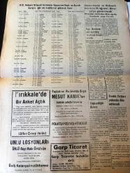 ANKARA POLATLI POSTASI GAZETESİ YEREL TAŞRA BASINI ---12 Ağustos 1958 YIL :2 SAYI :516-Ziraat Bankası Borçlandırma Taksiti Ay İçinde Ödenecek - Polatlı da bir Sümerbank Satış  Mağazası  Açılmalıdır -  Elmalı ve Ulaş  Köyleri de Birer Okula Kavuşuyor - Ofisin mübayaası devam  ediyor ---Adana Sud Kostik Fabrikasının  Pek Yakında Temeli  Atılıyor -D.P Ankara Vilayeti  Kırıkkale  Kazasının  Ocak  ve Bucak  Kongre Gün ve Saatlerini  Gösterir Liste - Sümerbank  ve Etibank  hesabına 32  öğrenci Avrupa 'y  gönderilecek  --