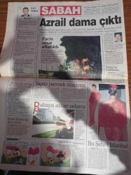 Sabah Gazetesi - 2 Kasım 1998 - Beşiktaş-Süleyman Demirel'in Özel Sırları - Baba'nın 74 Yılı Yazı Dizisi - VIP Turizm'in Sahibi Rana Pirinççioğlu'nun Babası Osman Aydın Erkan Öldürüldü - Sabah Ayvalık Uçağı Baskınını Yapan Özel Timin Karargahına Girdi - Picasso - HADEP Kongresinde İstiklal Marşı Okunmadı - Oktay Derelioğlu -  Cem Uzan