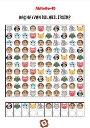 Gizli Hayvanları Bul YAZ-SİL Kitabı