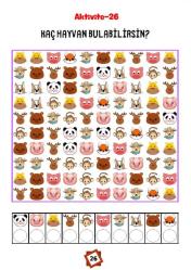 Gizli Hayvanları Bul YAZ-SİL Kitabı