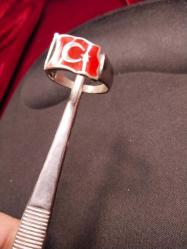 YÜZÜK MİNELİ ÜZERİ AY YILDIZ İÇİ ''SÖZ KONUSU VATANSA.....'' YAZILI 925 AYAR GÜMÜŞ YÜZÜK,MUAZZAM VE ENDER BİR TASARIM 339