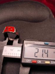 YÜZÜK MİNELİ ÜZERİ AY YILDIZ İÇİ ''SÖZ KONUSU VATANSA.....'' YAZILI 925 AYAR GÜMÜŞ YÜZÜK,MUAZZAM VE ENDER BİR TASARIM 339