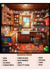 Herkes İçin Gizli Nesneleri Bul YAZ-SİL Kitabı (Laminasyonlu)