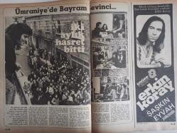Ses Haftalık Aktüalite Sinema Tiyatro Müzik ve Gençlik Mecmuası Dergisi - 16 Mart 1974 - Sayı:12 - Türkan Şoray - Neşe Karaböcek - Orhan Göktürk - Sedat Tuna - Gülden Karaböcek - Atilla Alpsakarya - Barış Manço - Nur Moray - Celal Güven - Murat Ses - Ohannes Kemer - Mustafa Sarışın - Özkan Uğur - Türkan Şoray - Osman Seden - Zerrin Arbaş - Yıldırım Gencer - İrfan Ünal - İva Zanicchi - Anna Melato - Ali Poyrazoğlu - Nezihe Araz - Fatma Girik Posteri - Meral Zeren - Ferda Büyükgüneş - Sırrı Gültekin - Hakan Balamir - Safa Önal - Tarık Akan - Erkin Koray - Cüneyt Arkın - Filiz Şahinbaş - Perihan Savaş - Hale Soygazi - Aytaç Arman - Genco Erkal - Meral Taygun - Hikmet Münir Ebcioğlu - Murat 124 Araba Reklamı fotoğraf ve haberi - Tam Takım Dergi