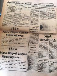 MERSİN  LİMAN GAZETESİ YEREL TAŞRA BASINI --11 HAZİRAN 1959 YIL :1 SAYI :191- Pamuk Kongresi  Hazırlığı Tamamlandı --Spor Ziyafeti -Kaymakam Fahir Arkan Geldi - Birlerce Balarısı Bir Bekçiyi Bir Anda Şişmanlattı - Hırsız ve dolandırıcı   hapishane firarisi köy imamı yakalandı - Aşkım Günahımızdı : Yalçın Oğuz - Ayzenhaver - -Doktor  Yusuf Bayraktar  :Çocuk Hastalıkları Mütehassısı - Doktor  Cemil Aybaş --Doktor Mustafa Köksal -