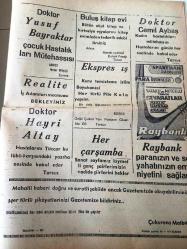 MERSİN  LİMAN GAZETESİ YEREL TAŞRA BASINI --11 HAZİRAN 1959 YIL :1 SAYI :191- Pamuk Kongresi  Hazırlığı Tamamlandı --Spor Ziyafeti -Kaymakam Fahir Arkan Geldi - Birlerce Balarısı Bir Bekçiyi Bir Anda Şişmanlattı - Hırsız ve dolandırıcı   hapishane firarisi köy imamı yakalandı - Aşkım Günahımızdı : Yalçın Oğuz - Ayzenhaver - -Doktor  Yusuf Bayraktar  :Çocuk Hastalıkları Mütehassısı - Doktor  Cemil Aybaş --Doktor Mustafa Köksal -