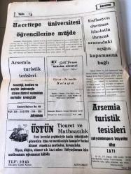 ADIYAMAN GAZETESİ YEREL TAŞRA BASINI ---13 Ağustos 1985 Sayı :2358- Perakende  fişlerdeki sınır yükseltiliyor -İlimizin 15 köyü daha elektriğe kavuştu - Ditaş  Genel Müdürü Turgay Belten  Deniz  Ticaret Bakanlığının  Kurulmasını  Önerdi - Reagan - Gorbaçev zirvesi   İlkeler  saplantı -Hacettepe üniversitesi   öğrencilerine  müjde - Şiir Köşesi :İlk Yalnızlık :A.Faruk Leblebici-İslam ülkeleriyle  de ikili  anlaşmalar düşünülüyor -Türk bankaları dil farkını  kaldırılıyor --