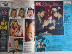 Ses Haftalık Aktüalite Sinema Tiyatro Müzik ve Gençlik Mecmuası Dergisi - 1 Ocak 1969 - Sayı:1 - Türkan Şoray - Zeki Müren - Kartal Tibet - Hülya Koçyiğit - Mehmet Dinler - Erman Şener - İhsan Durmaz - Brigitte Bardot - Jean Paul Belmondo - Berkant - Steve Mc Queen - Nilüfer Koçyiğit - Cüneyt Arkın - Murat Soydan - Figen Say - Mine Mutlu - George Peppard - Fatma Girik - Richard Burton - Sevda Ferdağ - Yıldızlar Takvimi 1969 Takvimi - Jane Fonda - Şapkalı Yıldız haberi - Paul Newman - Julie Andrews - Deanna Durbin - Tom Jones - Ajda Pekkan - Hikmet Feridun Es - Mary Hopkin - Kamuran Akor - Ümit Eroğlu - Ömür Göksel - Ertan Anapa - Özdemir Erdoğan - Elia Kazan - Ediz Hun - Ferit Şevki - Murat Soydan - Yılmaz Güney - Nil Kutval - Persil Deterjan Reklamı - Üç Defa Filme Alınan Bir Roman haberi - Tam Takım Dergi