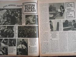 Ses Haftalık Aktüalite Sinema Tiyatro Müzik ve Gençlik Mecmuası Dergisi - 28 Mart 1970 - Sayı:13 - Türkan Şoray - Sezer Oral - Sezer Güvenitgil - Asya Güvenirgil - Cüneyt Arkın - Harry Saltzman - Frank Sinatra - Nancy Sinatra - Michele Morgan - Mia Farrow - Harry James - Zeki Müren - Berber İnanoğlu - Figen Say - Yapı ve Kredi Bankası Reklamı - Türkan Şoray - Filiz Akın - Tülin Elgin - Murat Soydan - Zeynep Tedü - Salih Güney - Esen Püsküllü - Yücel Uçanoğlu - Ercan Akyel - Neşe Karaböcek - Atilla Alp Sakarya - Öztürk Serengil - Aimral Nelson - Nedret Güvenç - Gül Vergon - Toron Karacaoğlu - Ali Yalaz - Erdinç Akbaş - Nisa Serezli - Nüvit Özdoğru - Cenk Güner - Genco Erkal - Efes Pilsen Bira Reklamı - Evin Margarin Reklamı - Ajda Pekkan - Edgar Bergen - Candice Bergen - Louis Philippe - Mehmet Taneri - Fruko Gazoz Reklamı,Kaya Müren cenazesi,Bursa,fotoğraf ve haberi - Tam Takım Dergi