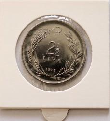 Türkiye Cumhuriyet 1979 Yılı 2.5 Lira Tura'ya Göre Ters 0810