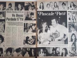 Ses Haftalık Aktüalite Sinema Tiyatro Müzik ve Gençlik Mecmuası Dergisi - 18 Ağustos 1973 - Sayı:34 - Türkan Şoray - Pascale Petit - Claude Brialy - Necdet Tosun - Türker İnanoğlu - Mesut Engin - Cüneyt Gökçer - Perihan Savaş - Neriman Köksal - Aysen Cansev - Yaşar Yağmur - Mesut Engin - David Janssen - Richard Kimble - Türkan Şoray - Kaptan Amca - Erol Amaç - Ferdi Merter - Erhan Gökgücü - Aytaç Vardar - Gönül Hancı - Yunus Emre - Ülker Vardar - Ayhan Işık - Tarık Akan - Ahmet Dere - Halit Akçatepe - Nilüfer - Lon Chaney - Ekrem Bora - Persil Deterjan Reklamı - Mine Mutlu - Orhan Gencebay - Barış Manço - Zeki Alasya - Tanju Okan - Gönül Yazar - Fatma Girik - Salih Güney - Zeki Müren - Aydan Adan - Florinda Bolkan - Hikmet Münir Ebcioğlu fotoğraf ve haberi - Tam Takım Dergi