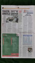 Hürriyet İ K Gazete 1 Ocak 2017 İhracatla İstihdam Da Artacak,Artık Belgesiz İşçi Çalıştırılamayacak,Sponsor Yöneticiler Çalışanları Terfi Ettiriyor,2016'ya Damga Vuran Değişimler,Ömer Koç,Meral Kurdaş,Temel Kotil,Colman Deegan,Paul Doany,Levent Yüksel,Hüseyin Keskin,Bilal Ekşi,Halide Aydınlık,2017 Kariyer Falı,Tekstil 2017'ye Umutlu Giriyor,İş İlanları,Doğa Koleji - İstanbul Kültür Üniversitesi Reklamı