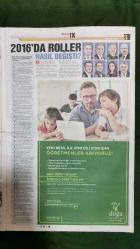 Hürriyet İ K Gazete 1 Ocak 2017 İhracatla İstihdam Da Artacak,Artık Belgesiz İşçi Çalıştırılamayacak,Sponsor Yöneticiler Çalışanları Terfi Ettiriyor,2016'ya Damga Vuran Değişimler,Ömer Koç,Meral Kurdaş,Temel Kotil,Colman Deegan,Paul Doany,Levent Yüksel,Hüseyin Keskin,Bilal Ekşi,Halide Aydınlık,2017 Kariyer Falı,Tekstil 2017'ye Umutlu Giriyor,İş İlanları,Doğa Koleji - İstanbul Kültür Üniversitesi Reklamı