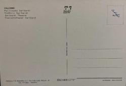 ŞEHİR KARTPOSTALI-İTALYA/PALERMO GARIBALDI TİYATROSU GÖRÜNTÜSÜ,ARKASINA YAZILMAMIŞ, RENKLİ, 11 X 15 CM EBADINDA-1950'LER, 1960'LAR, 1970'LER, 1980'LER