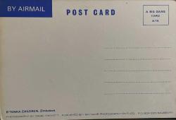 ŞEHİR KARTPOSTALI-ZIMBABWE/B'TONKA ÇOCUKLARININ GÖRÜNTÜSÜ,ARKASINA YAZILMAMIŞ, RENKLİ, 11 X 15 CM EBADINDA-1950'LER, 1960'LAR, 1970'LER, 1980'LER