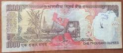 HİNDİSTAN 1000 RUPİ 2008.TEMİZ RESİMDEKİ ÜRÜN