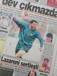 Fanatk spor futbol gazetesi  30 temmuz 1996  Galatasarayın HAGİ transferi önceki gün gazete