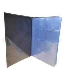 Lion Marka 120 Gözlü, 10 Sayfalı, Kapamalı Paralar İçin Madeni Para Albümü - Siyah Renk