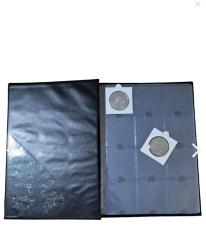 Lion Marka 120 Gözlü, 10 Sayfalı, Kapamalı Paralar İçin Madeni Para Albümü - Yeşil Renk