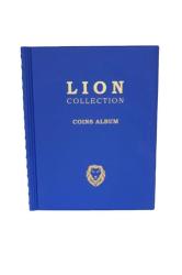 Lion Marka Madeni Para Albümü 12 Sayfa (210mmx265mm) - 372 Cepli - Mavi