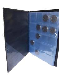 Lion Marka Madeni Para Albümü 12 Sayfa (210mmx265mm) - 372 Cepli - Mavi