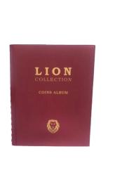 Lion Marka Madeni Para Albümü 12 Sayfa (210mmx265mm) - 372 Cepli - Bordo