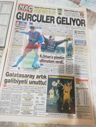 1994 fotomaç spor futbol gazetesi Beşiktaş Fenerbahçe Galatasaray Trabzonspor Sergen yalçın Okan buruk