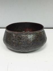 Antika Saz Tuğralı Osmanlı Bakır Tas