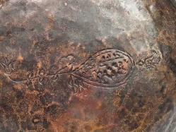 Antika Saz Tuğralı Osmanlı Bakır Tas