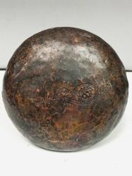 Antika Saz Tuğralı Osmanlı Bakır Tas