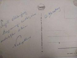 ÇİÇEK KARTPOSTALI-RENGARENK ÇİÇEKLERLE BEZENMİŞ KARTPOSTAL,ARKASINA YAZILMIŞ,RENKLİ, 11 X 15 CM EBADINDA