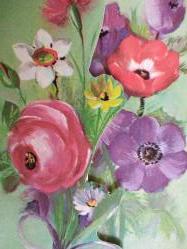 ÇİÇEK KARTPOSTALI-RENGARENK ÇİÇEKLERLE BEZENMİŞ KARTPOSTAL,KAPAKLI,ARKASINA YAZILMIŞ,RENKLİ, 11 X 15 CM EBADINDA