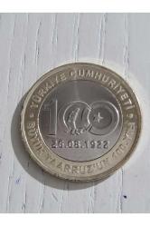 Efemera - Büyük 100.Yılı Hatıra Madeni 1 Lira, Hatıra Paralar Madeni - kitantik - kitaLog