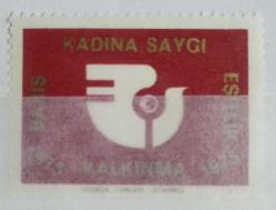 1975 KADINA SAYGI-KALKINMA-BARIŞ-EŞİTLİK MNH ORİJİNAL VİNYETİ