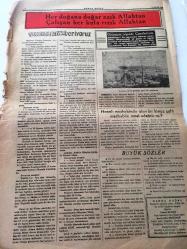 İSTANBUL HAKKA DOĞRU GAZETESİ YEREL TAŞRA BASINI  TANRIM  ULU IRKIM YÜCE,DİNİM HAK  -ÜLKÜM YURDA EDEBİ HÜR YAŞAMAK --13 Ocak 1949 Yıl :2 Sayı :98-  Peygamber efendimiz  1418 sene önce bugün  dünyaya şeref vermiştir - İslamiyet'in  ilk günü   yazan : Esat  Sezai  Sünbüllük --Tarihten Fıkralar :Husu  ile Namaz -- Hz Muhammed 'e  hürmet   elzemdir - Ruh  Melekleri  - Hak yolu  şairleri  :Celaleddini   Uşaki - İslam Büyükleri  :Topbaş  Zade Ahmet Kutsi  Ef - Köpek gibi sadık ol- Uhut  Gazası  :yazan :K.Samancıgil --İslam şimdi Muhammedin  ilk  işe  başladığı  halde değil --Cuma Hutbeleri  hayvana şefkat --Hanefi  mezhebinde olan bir kimse  şafi  mezhebine amel  edebilir mi ?