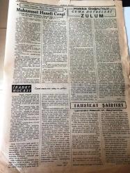 İSTANBUL HAKKA DOĞRU GAZETESİ YEREL TAŞRA BASINI  TANRIM  ULU IRKIM YÜCE,DİNİM HAK  -ÜLKÜM YURDA EDEBİ HÜR YAŞAMAK --9 Aralık 1948 Yıl :2 Sayı :93- Tanrıya karşı taahütler elbet  sorulacaktır --Yalan Hikayeler --Beni  İsrail Uydurmaları  -- İbret Aynası : Zem ve Kıybet --Kerbela  Faciası  Hazreti  Hüseyin 'nin  Ölümü -  Dede  Yadigarını   Koruyalım  yazan :Fındıklı  Camil  Hatibi Mustafa --İslam Büyükleri  :Ebubekir  Ahmet Bin Hüsnü  - Muhammet Hanefi  Cengi  --- Cuma Hutbeleri  Zülum --  Tarikat  Şairleri  :Lamekani  Hüseyin Ef. -