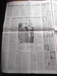 Cumhuriyet Gazetesi - 3 Kasım 1998 - Susurluk Karanlıkta - Devlet Kirli İlişkileri Biliyordu - Anadolu Federe İslam Devleti Örgütü Uçakla Anıtkabir'e Saldıracaktı - Sedat Bucak - Hüseyin Kocadağ -  Abdullah Çatlı - Erol Evcil Ve Gülay AslıTürk İngilteref