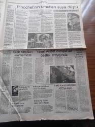 Evrensel Gazetesi - 27 Kasım 1998 - Avrupalı Yayıncılar Türkiye Ligi'ne Göz Dikti - Patronlar Hükümetini Arıyor - Sakıp Sabancı - Akın Birdala Suikast Davasında 5 Tahliye - Savaş Buldan'ın Katili Yaşar Öz -  Necmettin Erbakan Beraat Etti - Pinochet'in Umutları Suya Düştü - Malvarlığı Soruşturma Komisyonu - Mesut Yılmaz - Tansu Çiller