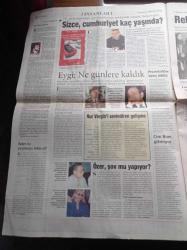 Yeni Şafak Gazetesi - 6  Temmuz 1998 - Ahmet Taşgetiren - Ömer Çelik - Aydın Menderes - Zahid Akman - Genelkurmay Başkanı Orgeneral İsmail Hakkı Karadayı - Genelkurmay 20 Mart'tan Sonra Bir Kez Daha Bildiri Yayınladı- Başbakan Mesut Yılmaz Bildirinin Altına İmza Atarım - Çevik Bir - Tansu Çiller - Deniz Baykal - Fazilet Partisi