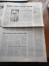 Yeni Şafak Gazetesi - 6  Temmuz 1998 - Ahmet Taşgetiren - Ömer Çelik - Aydın Menderes - Zahid Akman - Genelkurmay Başkanı Orgeneral İsmail Hakkı Karadayı - Genelkurmay 20 Mart'tan Sonra Bir Kez Daha Bildiri Yayınladı- Başbakan Mesut Yılmaz Bildirinin Altına İmza Atarım - Çevik Bir - Tansu Çiller - Deniz Baykal - Fazilet Partisi