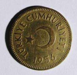 1956 25 KURUŞ PİRİNÇ RESİMDEKİ ÜRÜN GÖNDERİLECEKTİR (F-7)