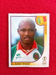 Efemera - Panini 2002 World Cup Football Sticker - El Hadji Diouf, Senegal - Futbol Koleksiyon Etiket - kitantik - kitaLog