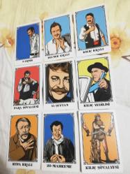 Yeşilçam tarot kartları dekor nostalji süs koleksiyon afiş tanıtım kart ları mini poster vintage