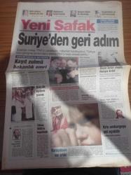 Yeni Şafak Gazetesi - 10 Ekim 1998 - İstanbul Büyükşehir Belediye Başkanı Recep Tayyip Erdoğan Avrasya Maratonunda Beraber Koşalım - Hafız Esad'dan Mesaj PKK'yı Yasakladık- Başbakan Mesut Yılmaz SEKA' yı Kapatacak - Büyük Başörtüsü Eylemi Yarın