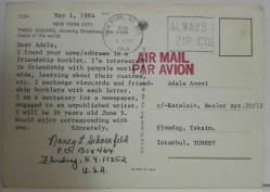 ŞEHİR KARTPOSTALI-ABD/NEW YORK TIMES MEYDANI GÖRÜNTÜSÜ,ARKASINA YAZILMIŞ,RENKLİ, 11 X 15 CM EBADINDA - 1950'LER, 1960'LAR, 1970'LER, 1980'LER