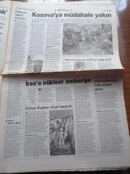 Yeni Şafak Gazetesi - Ahmet Taşgetiren - Nazlı Ilıcak - Ömer Çelik - Dünya Kupası Olaylı Başladı - Aydınlardan Yasaklara Direnen Öğrencilere Destek - Abdurrahman Dilipak - Abdullah Gül Yılın Siyasetçisi - DTP'ye Kıskaç - Mustafa Kalemli İçin Suç Duyurusu - Deniz Kuvvetleri Eski Komutanı Oramiral Güven Erkaya S 300'leri Vuramayız