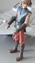 STAR WARS CLONE WARS 2010 NABOO SHİFF WİTH  ANAKIN SKYWALKER ACTION FIGURE AND VEHICLE HASBRO KUTUSUZ
