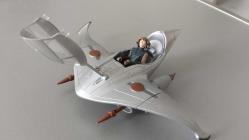 STAR WARS CLONE WARS 2010 NABOO SHİFF WİTH  ANAKIN SKYWALKER ACTION FIGURE AND VEHICLE HASBRO KUTUSUZ